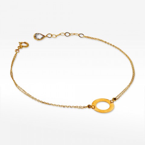Bransoletka ze złota kółko