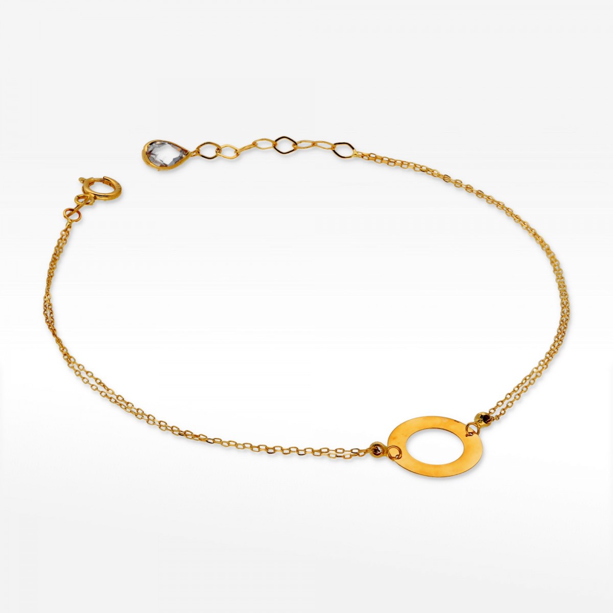 Bransoletka ze złota kółko