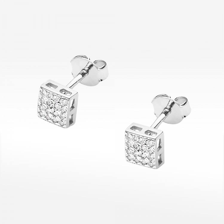 Kolczyki złote z diamentami