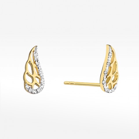 Kolczyki złote z diamentami