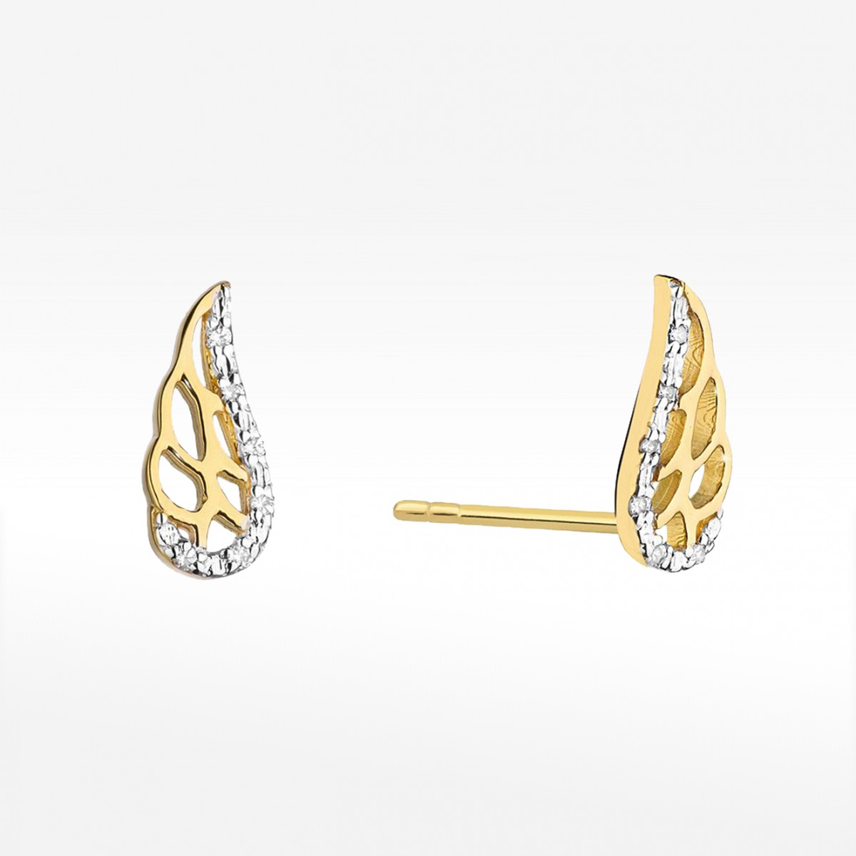 Kolczyki złote z diamentami