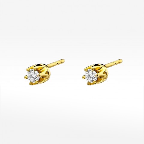 Kolczyki ze złota z diamentami