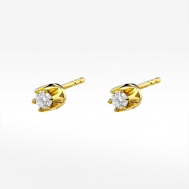 Kolczyki ze złota z diamentami