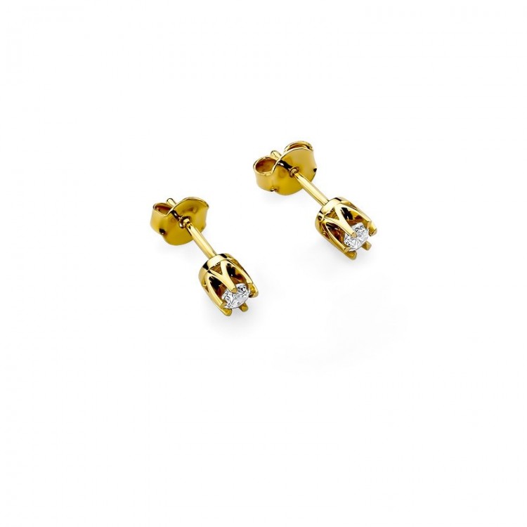 Kolczyki ze złota z diamentami