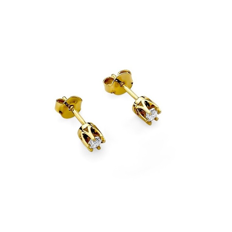 Kolczyki ze złota z diamentami