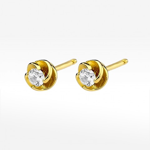 Kolczyki ze złota z diamentami