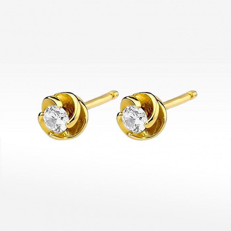 Kolczyki ze złota z diamentami