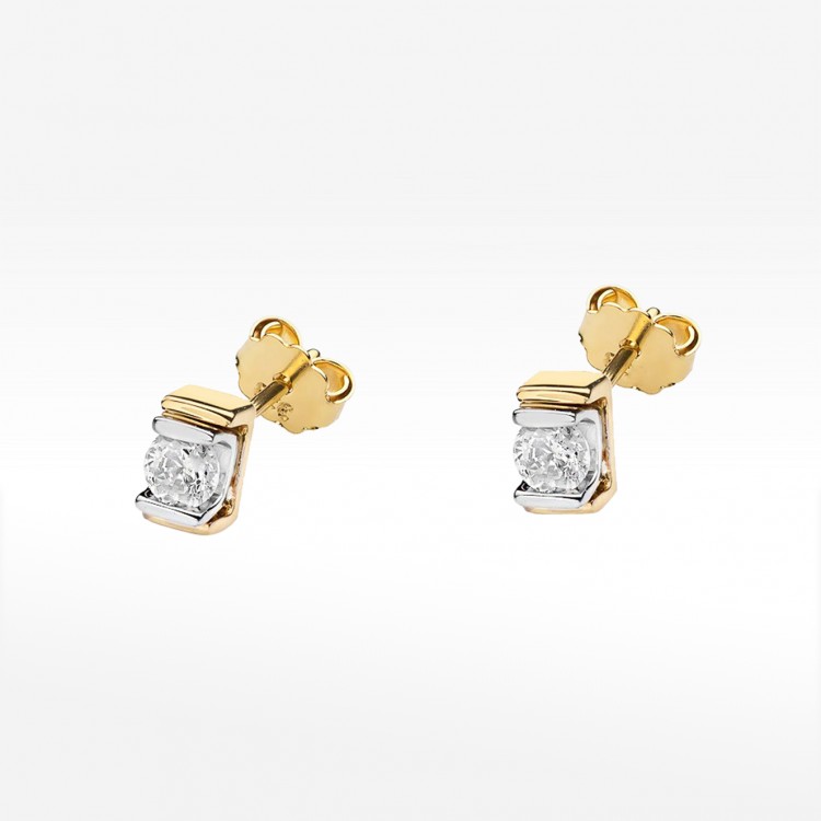 Kolczyki ze złota z diamentami