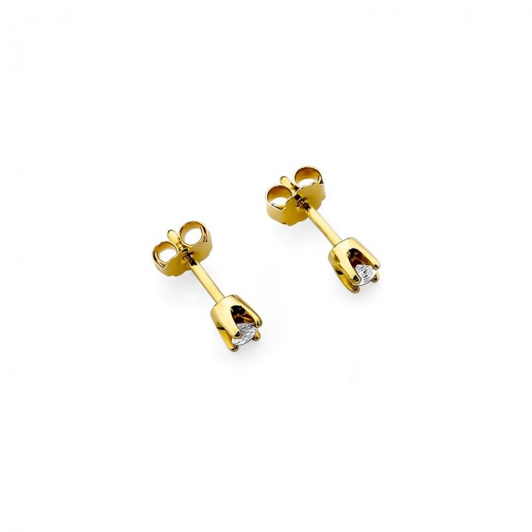 Kolczyki ze złota z diamentami