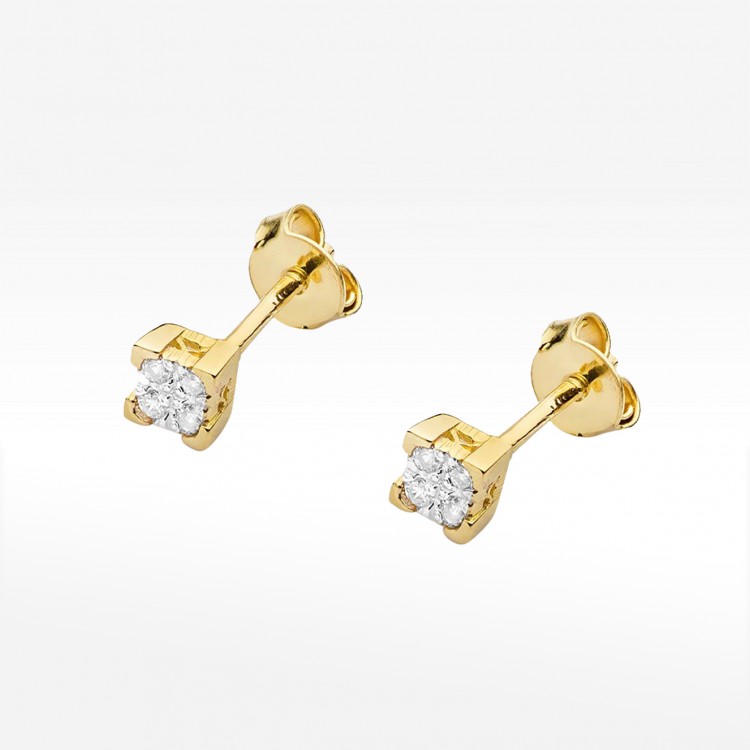 Kolczyki ze złota z diamentami