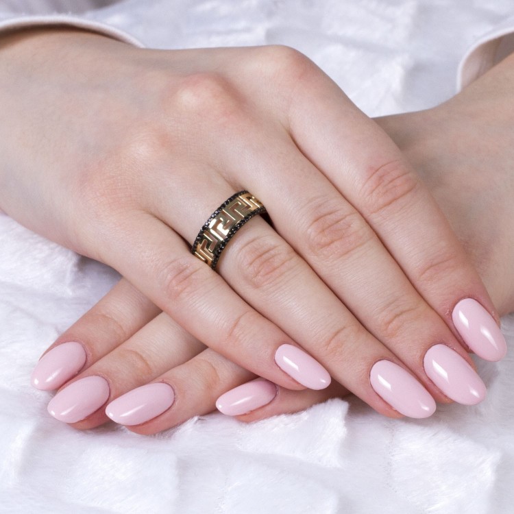 Pierścionek ze złota wzór grecki