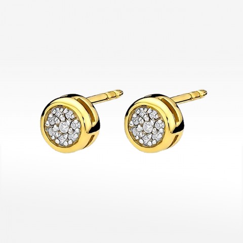 Kolczyki ze złota z diamentami