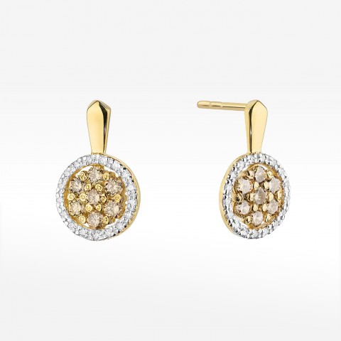 Kolczyki ze złota z diamentami