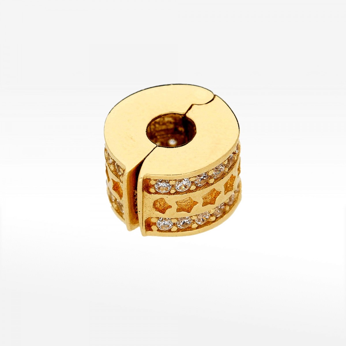 Zawieszka ze złota z cyrkoniami