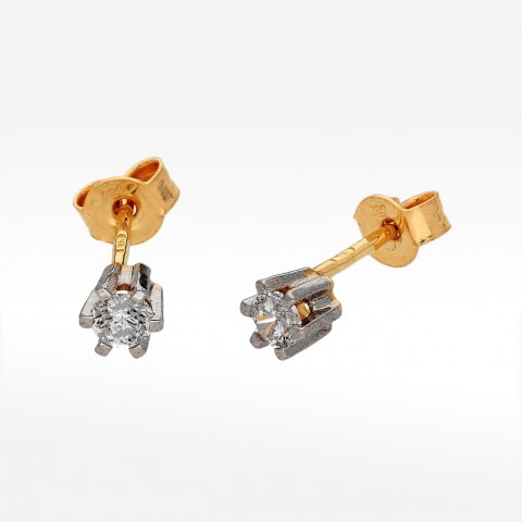 Kolczyki ze złota z cyrkonią