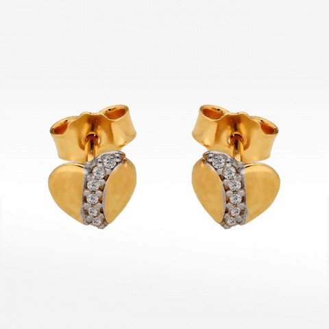 Kolczyki ze złota serca