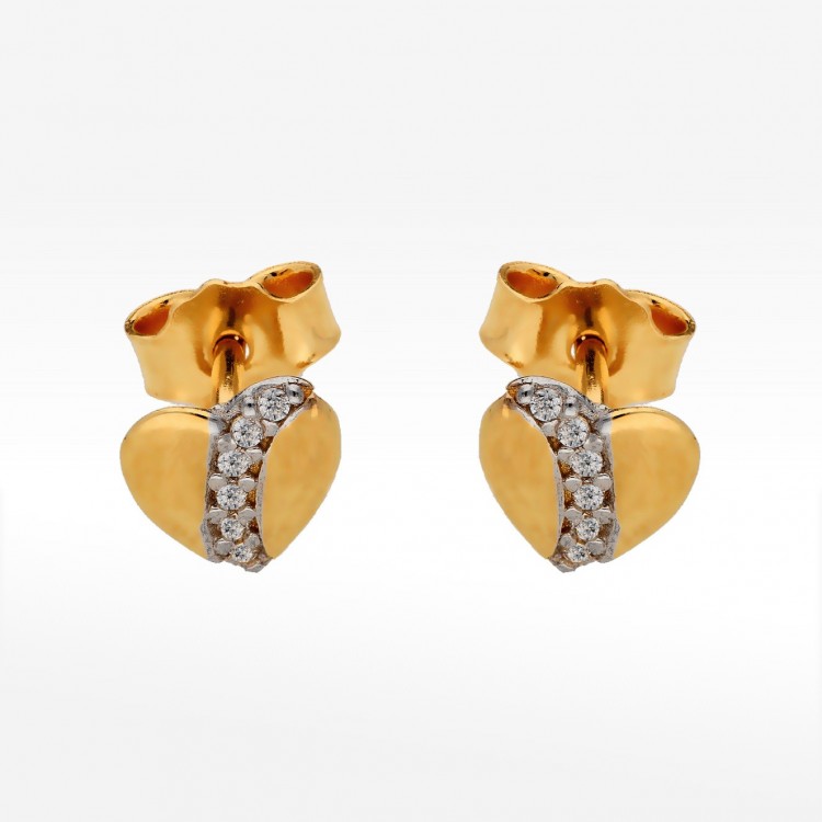 Kolczyki ze złota serca