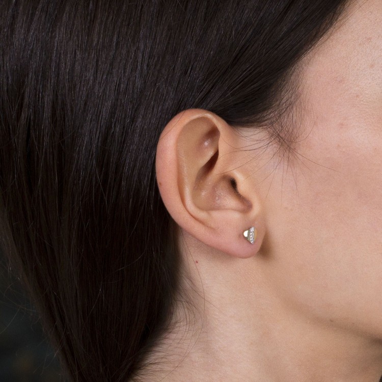 Kolczyki ze złota serca