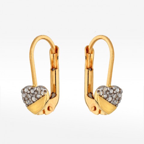 Kolczyki ze złota serca