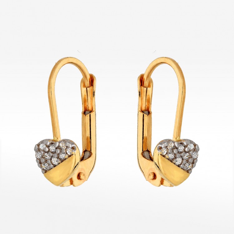 Kolczyki ze złota serca