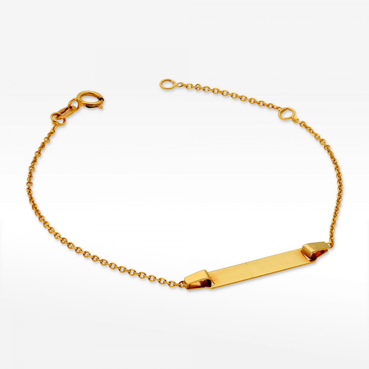 Bransoletka ze złota z blaszką