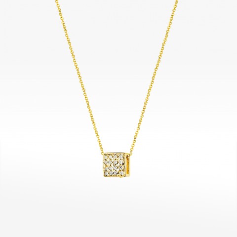 Celebrytka kostka z diamentami