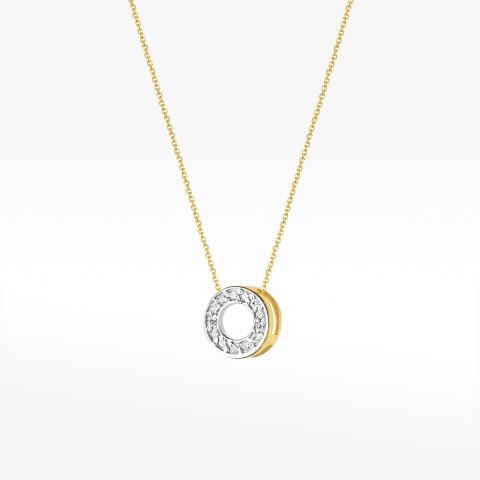 Złota celebrytka diamenty