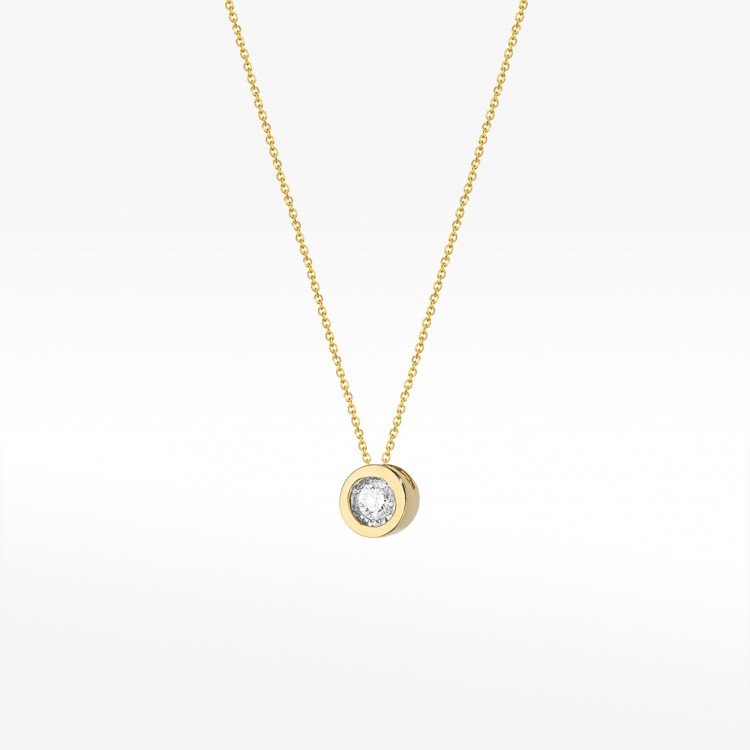 Złota celebrytka z diamentem