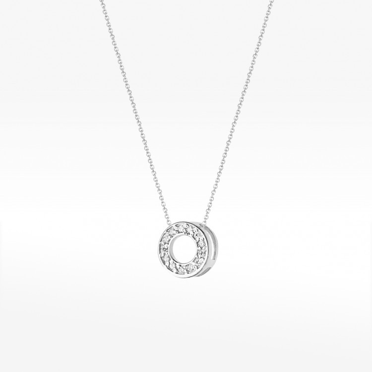 Złota celebrytka diamenty z białego złota