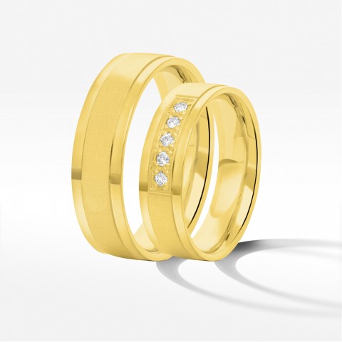 Obrączki ślubne z żółtego złota 5.5mm