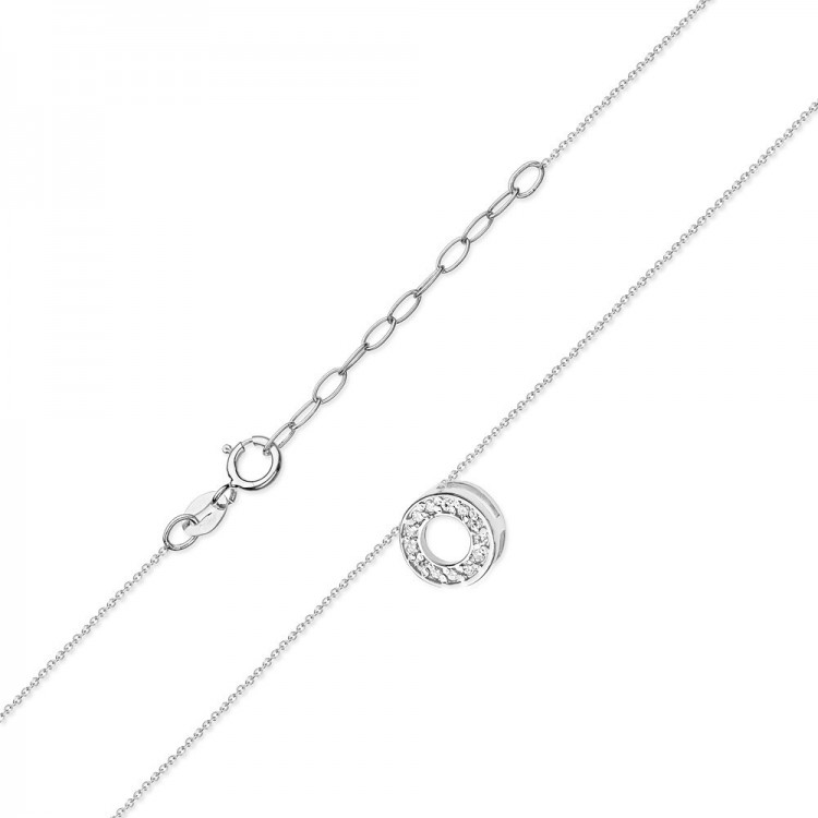 Złota celebrytka diamenty z białego złota