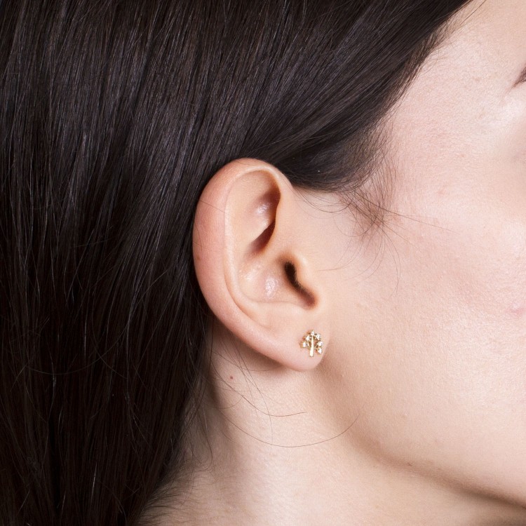 Kolczyki ze złota drzewka