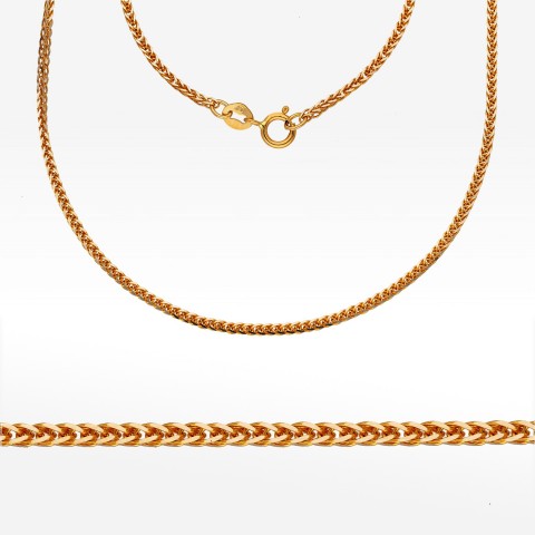 Łańcuszek ze złota lisi ogon pełny