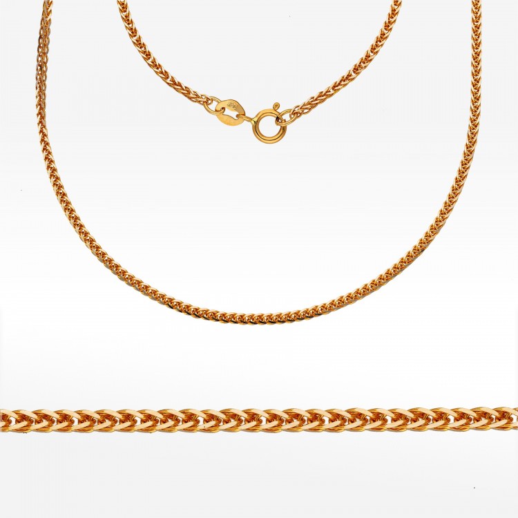 Łańcuszek ze złota lisi ogon pełny