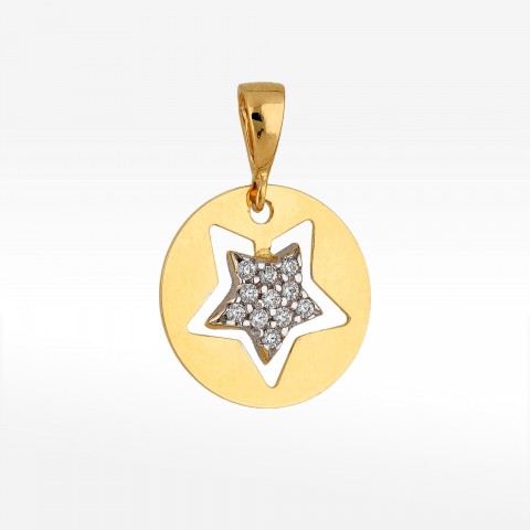 Zawieszka ze złota gwiazdka