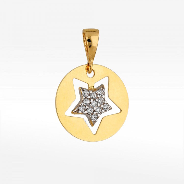 Zawieszka ze złota gwiazdka