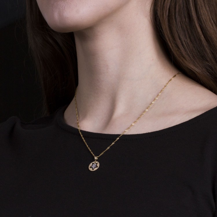 Zawieszka ze złota gwiazdka