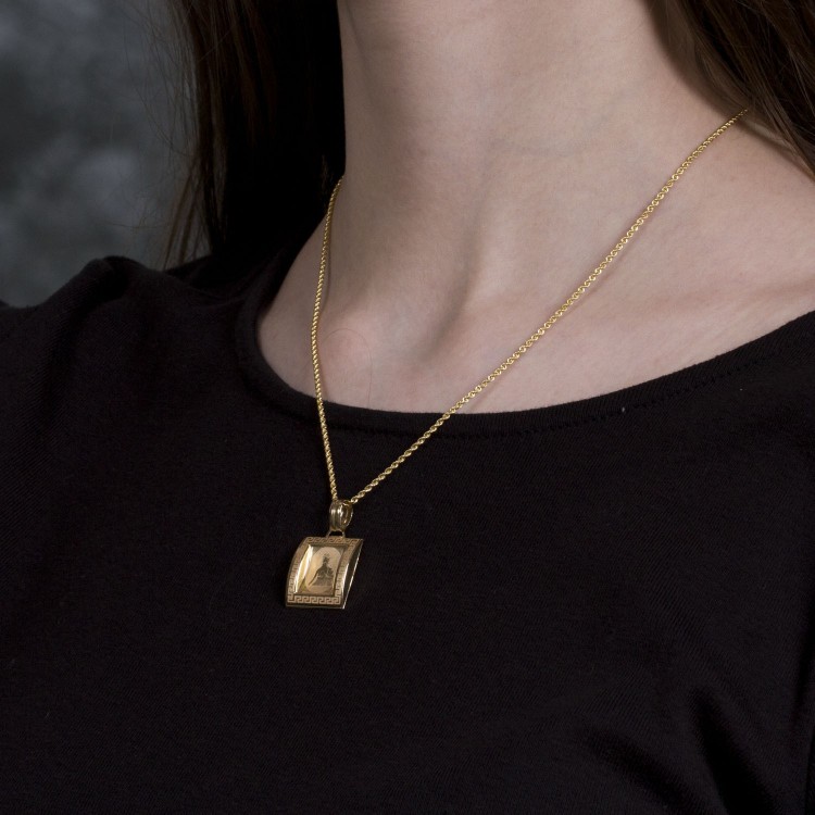 Zawieszka ze złota znak zodiaku panna