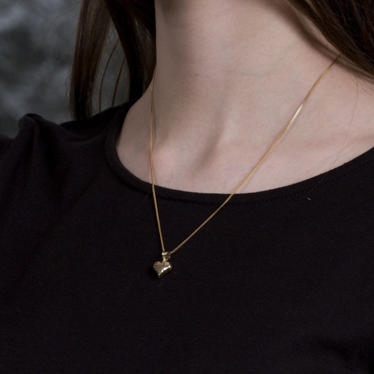 Zawieszka ze złota serce