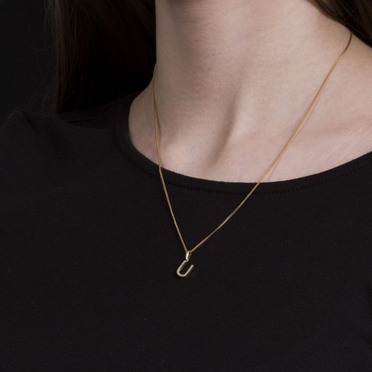 Zawieszka ze złota literka U