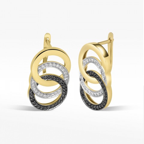 Kolczyki ze złota z cyrkoniami