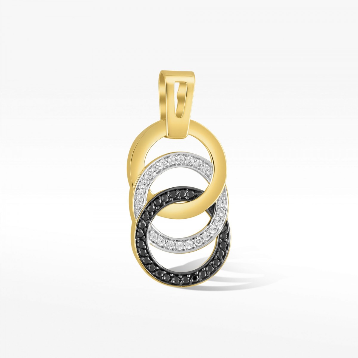 Zawieszka ze złota z cyrkoniami