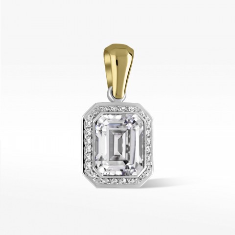 Zawieszka ze złota z cyrkoniami