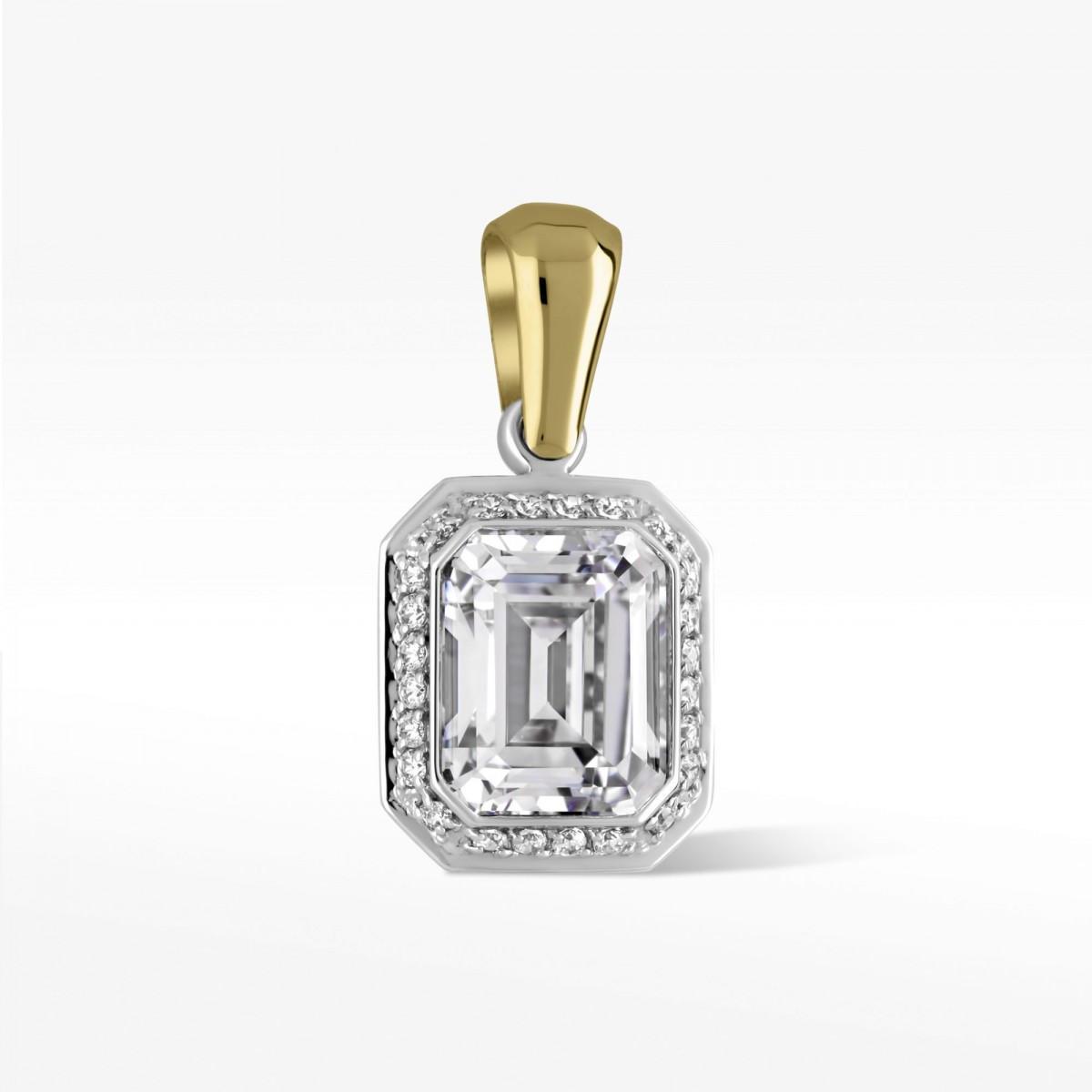 Zawieszka ze złota z cyrkoniami