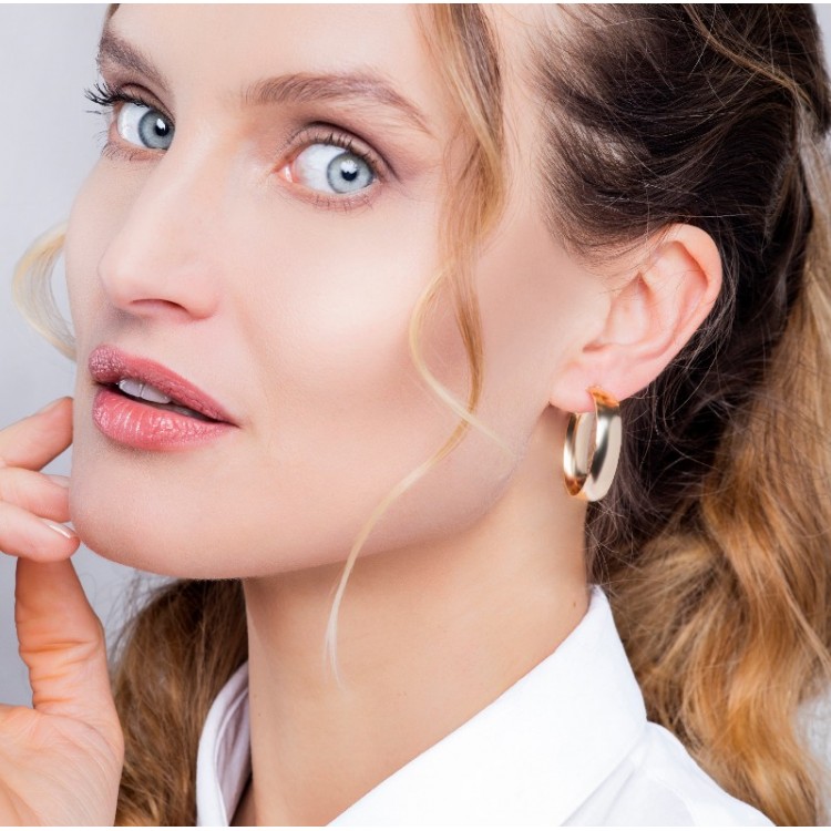 Kolczyki ze złota 3,0cm koła