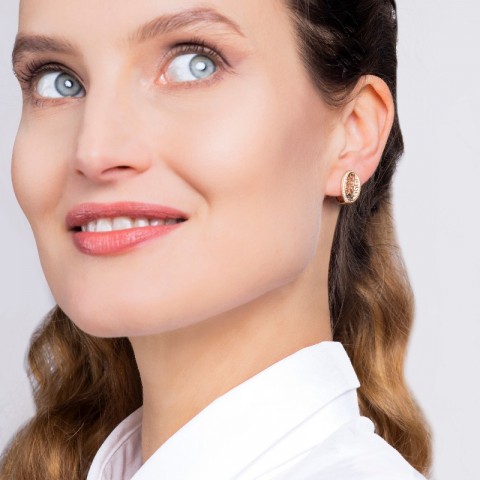 Kolczyki ze złota z cyrkoniami