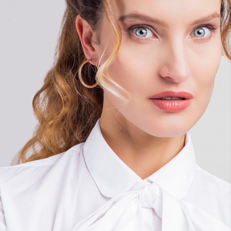 Kolczyki ze złota 3.3cm koła