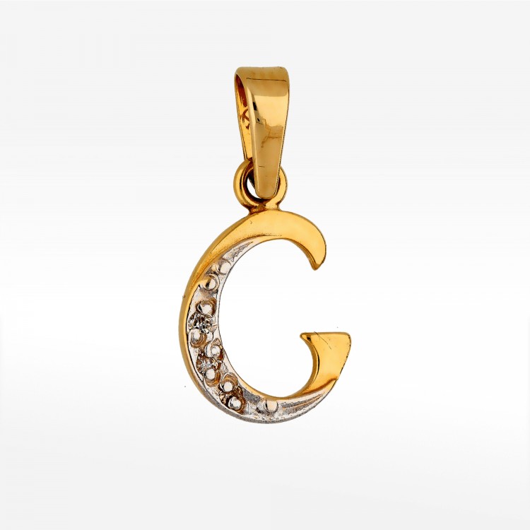 Zawieszka ze złota literka C