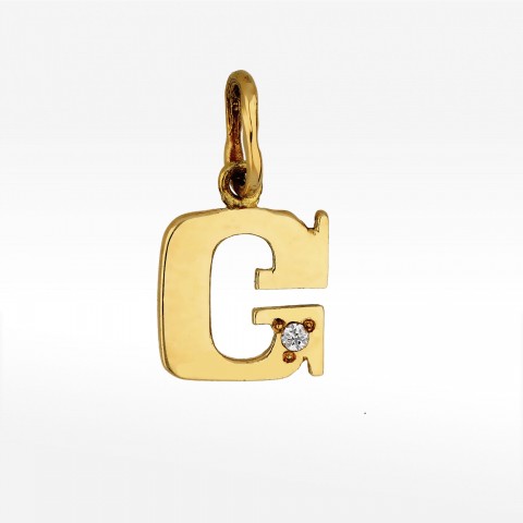 Zawieszka ze złota literka G
