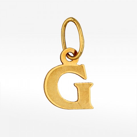 Zawieszka ze złota literka G